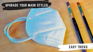 Mask Art / Face Mask Creative Ideas / Acrylic Painting .