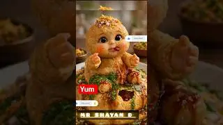 kachori chat baby🤣#shortsfeed #funny #comedy#aifruits #shortsfeedviralfoodshorts