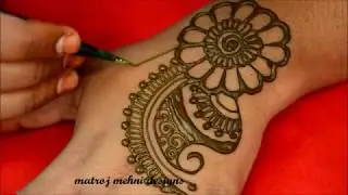 Mehndi Designs Easy for Hands Step by  Step 2017| Floral Mehndi ke Design | Matroj Mehndi Designs