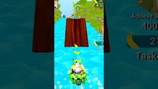 Monkey Boat game Endless Run is new endless water boat jungle run game #shorts #viral