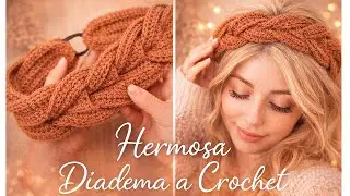 🌈Que Belleza de Tejido! 😯 No pasa de moda | DIADEMA A CROCHET tutorial paso a paso