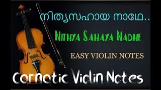 NITHYA SAHAYA NADHE  #violintutorial #violinotes #violinshorts #violincover#carnaticviolintutorial