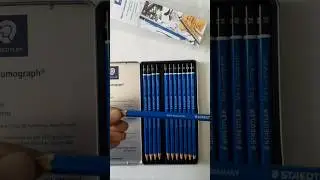 Staedtler Lumograph Graphite pencils😱 #unboxing #shorts