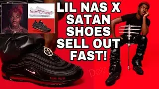 LIL NAS X SATAN NIKE SHOES SELLING OUT IN 1 MINUTE, CONTAINS HUMAN BLOOD - ONLY 666 PAIRS MADE!