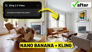 Невероятные способы использования Nano Banana Pro и Kling для анимации интерьеров.