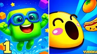 🎱🟢👥 Hole Pool X Slime Run & Crowd &ndash; Sink, Stretch & Grow! 😱🔥