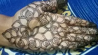 Easy frant hand flower mehndi design subscribe 