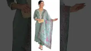 ✨Elegant Look in Seconds! Naixa Embroidered Kurta Set 🌸 | Amazon Fashion Finds 2025