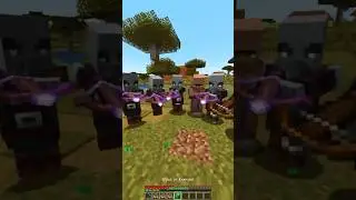 Мем погоня за жителем деревни в Minecraft