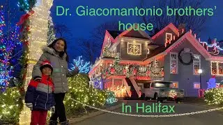 Christmas lights decorated house in South end Halifax 2022 | Halifax brothers house