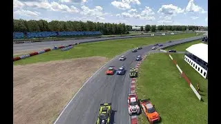 Race Room Racing 1st lap chaos in Mantorp
