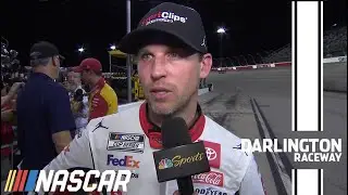 Denny Hamlin reacts to second-place finish at Darlington