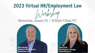 Webinar: 2023 HR/Employment Law Workshop | Church & Casualty Insurance Agency