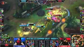 NME  VS Dignitas  Highlights   2015 NA LCS Summer W9D2