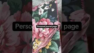 Personal journal page#azastudiodesign #journal #junkjournal #junkjournalpageideas #short#handmade