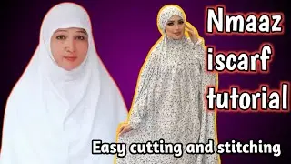 Iscarf for Umrah, Hajj & Nmaaz, ready at home BB stitching, Easy way