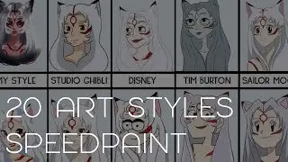 20 Art Styles Challenge Speedpaint