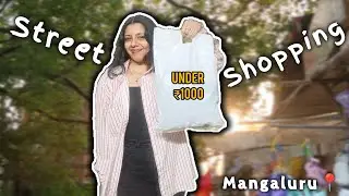 STREET SHOPPING in Mangaluru 📍| Shopping vlog | Mangalore shopping vlog | Meghana Shenoy ✨