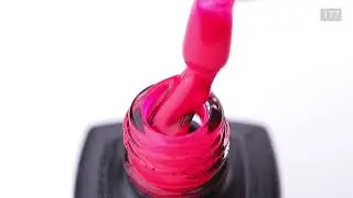 Гель-лак Kira Nails №177 (неоновый малиновый, эмаль), 6 мл