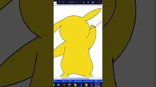 Pikachu in Python Turtle #shorts #pikachu #turtle #python