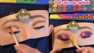 Full cut crease look on makeup practice dummy | eye makeup dummy | makeup practice board | eyelook
