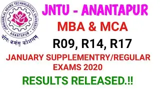 JNTUA MBA MCA JANUARY SUPPLEMENTRY/REGULAR EXAMS 2020 RESULTS RELEASED || JWALA TELUGU TECHTUTS ||