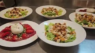 Une de nos assiettes de Burrata, et salade Cesar👌