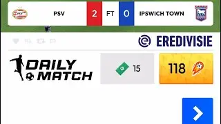 Score★Hero | Daily Match | PSV Vs. Ipswich Town