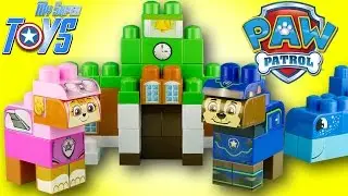 Paw Patrol Adventure Bay Ionix Blocks Set Chase Skye Mega Bloks 4k #Toy #Unboxing #Juguetes