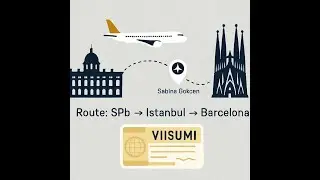 Перелет Питер Барселона через Стамбул Flight from Saint Petersburg to Barcelona via Istanbul