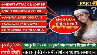 PART 2 100%SOLUTION LOW BP,HEART PAIN, DRYNESS,GAS,ACIDITY,VOMIT,COUGH,ANEMIA,PERIOD PAINआरोग्य भारत
