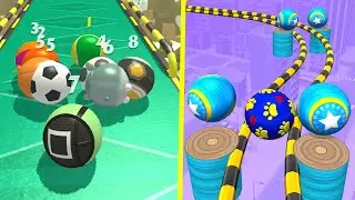 🏀🐨🏁⭐Portal Run Going Balls Vs Action Balls Gameplay #108