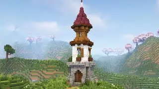 Medieval Enchanting Tower in minecraft
