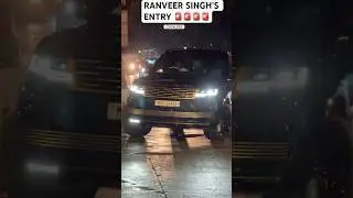 BOLLYWOODACTOR RANVEER SINGH&rsquo;S ENTRY IN HIS RANGEROVER WITH SECURITY IN MUMBAI BADTRAFFIC #SHORT#CAR