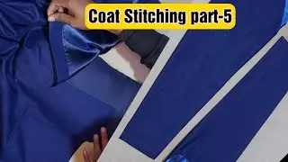 Coat Stitching part-5 | Back astar joind or Sleeve Stitching | last video 2022 | Raj tailors