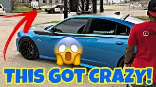 Hemi Life44 Does Burnout In Front Of A Cop In His Dodge Charger  😱😱