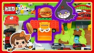 【ハンバーガーを取り戻せ！？】トミカタウン キャンプ場とバーガーショップ｜トミカ｜キャンプ｜おはなし｜おもニュー｜タカラトミー公式