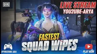 BGMI LIVE 🔥 Rush Gameplay | OP Clutches | YOU2UBE-ARYA