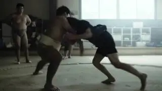 Sumo f&eacute;minin universitaire : publicit&eacute; pour les chariots &eacute;l&eacute;vateurs Toyota