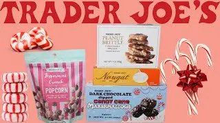Trader Joe&rsquo;s: Peppermint Crunch Popcorn, Peanut Brittle, Nougat, Dipped Candy Cane Marshmallows