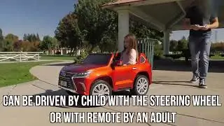 ToyRoom T365 12V Luxury 4x4 Edition 2 Seater Lexus LX570 Kids Ride on Car, Battery Powered Toy with