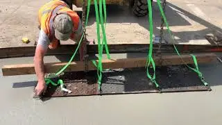 Cast Iron Detectable Warning Plate Installation