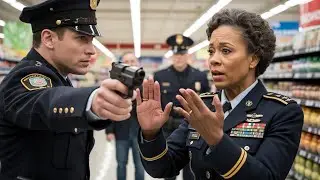 Racist Police Officer Forfeits Job After Pointing Gun At Senior Female Army Officer At Supermarket .