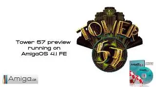 Tower 57 running on an AmigaOne X1000 with AmigaOS 4.1 FE installed