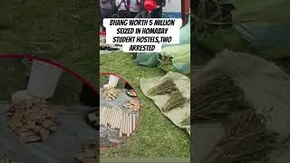 Bhang worth 5 million arrested in homabay in student hostels . #marijuanastocks #kenyagossip