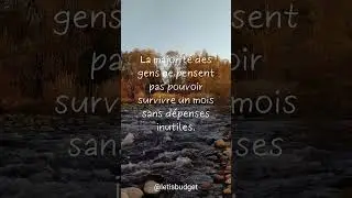 R&eacute;ussir un mois sans d&eacute;penser d&rsquo;argent inutile #cashstuffing #cashenvelopebudget