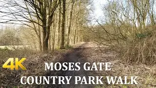 4K Walk through Moses Gate Country Park in Greater Manchester