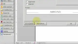 Setting up MS Word  2010 Defaults - A silent video