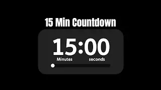Free 15-Minute Timer Footage &ndash; 15 Minute Countdown Timer Overlay in 4K