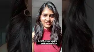 Checkout this Hair Transformation ✨🤩 Short hairs #shorts #hairstyle